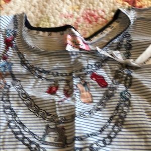 Blue and white koi scrub